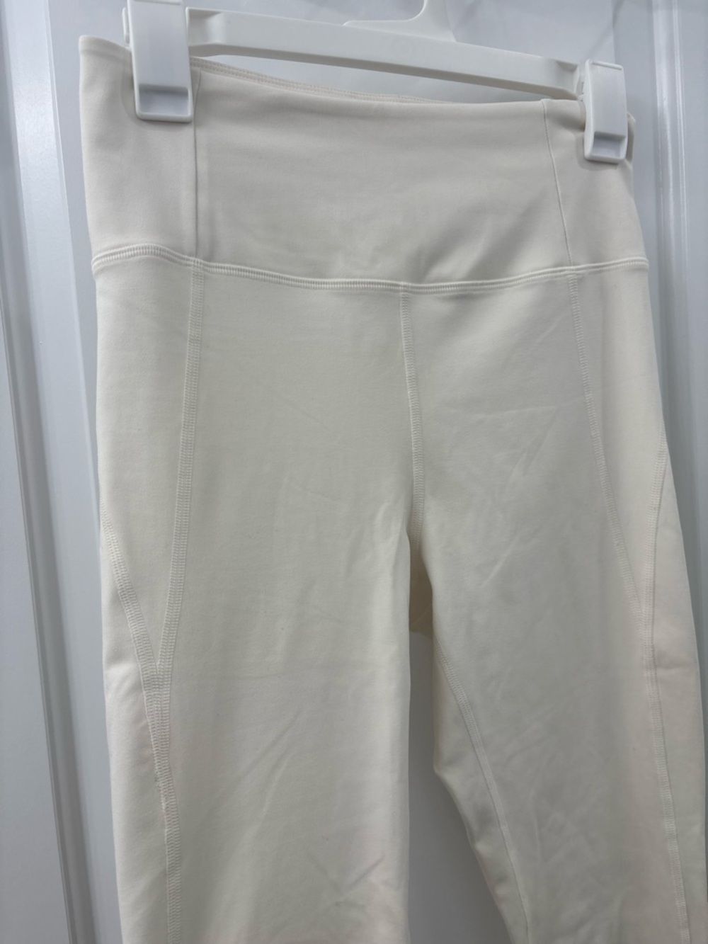 Girlfriend Collective Compressive High Rise Legging Ivory M Medium Compression - Picture 2 of 5
